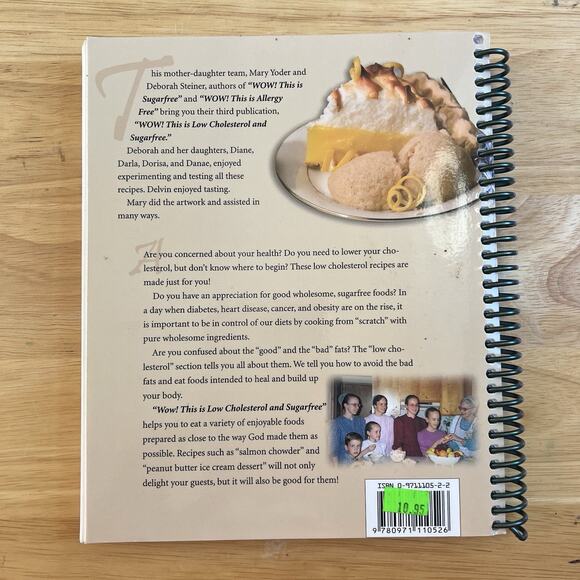 Wow This Is Sugarfree And Low Cholesterol Cookbook Amish Allergy Free Cooking - Picture 16 of 16